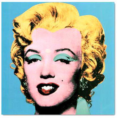 Shot blue Marilyn , art print by Andy warhol02