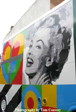 marilyn monroe image on Art Bus