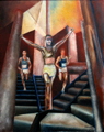 figurative oil painting , figures