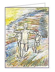 runners greeting card