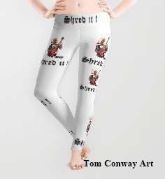 skull shred it leggings Tom Conway