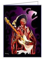 hendrix greeting card